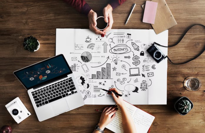 Small business owner using social media marketing in Udaipur to grow their brand